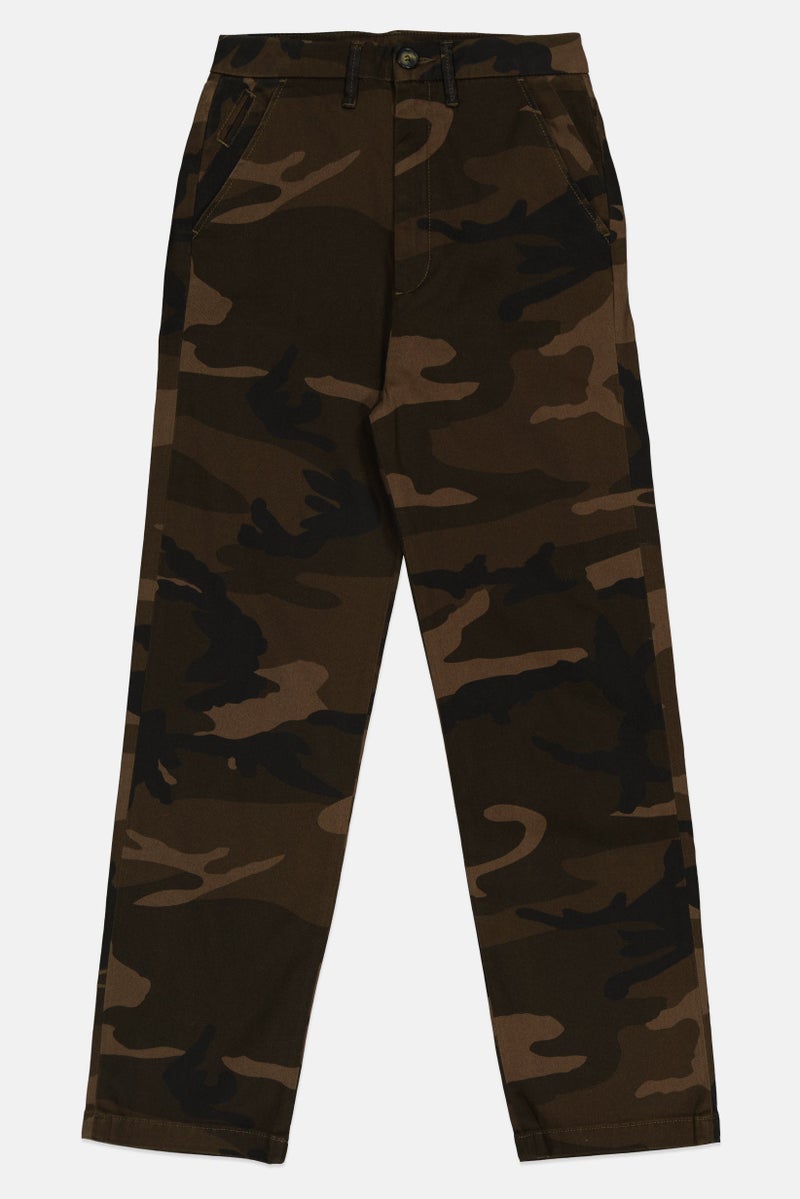 Reiko Women Chino Fit Camouflage Straight Pants, Multicolor - Image 2