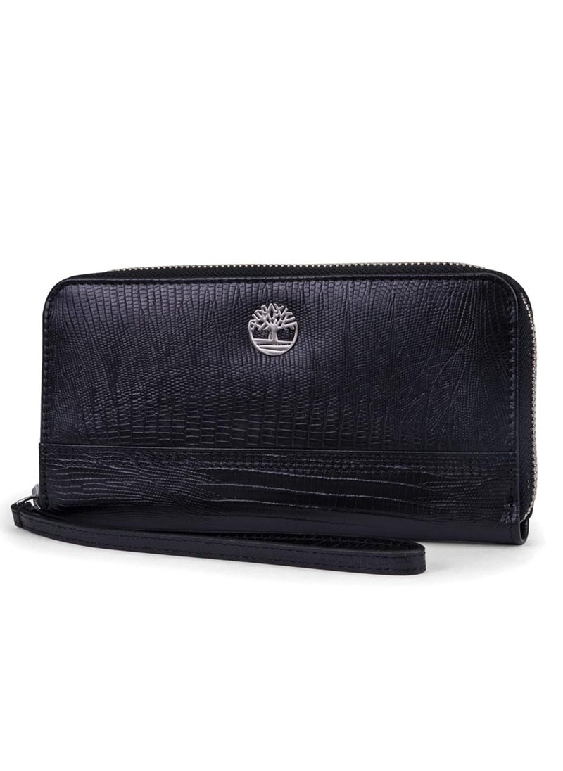 Timberland Timberland Leather Rfid Zip Around Wallet Clutch With Wristlet Strap  - Image 1