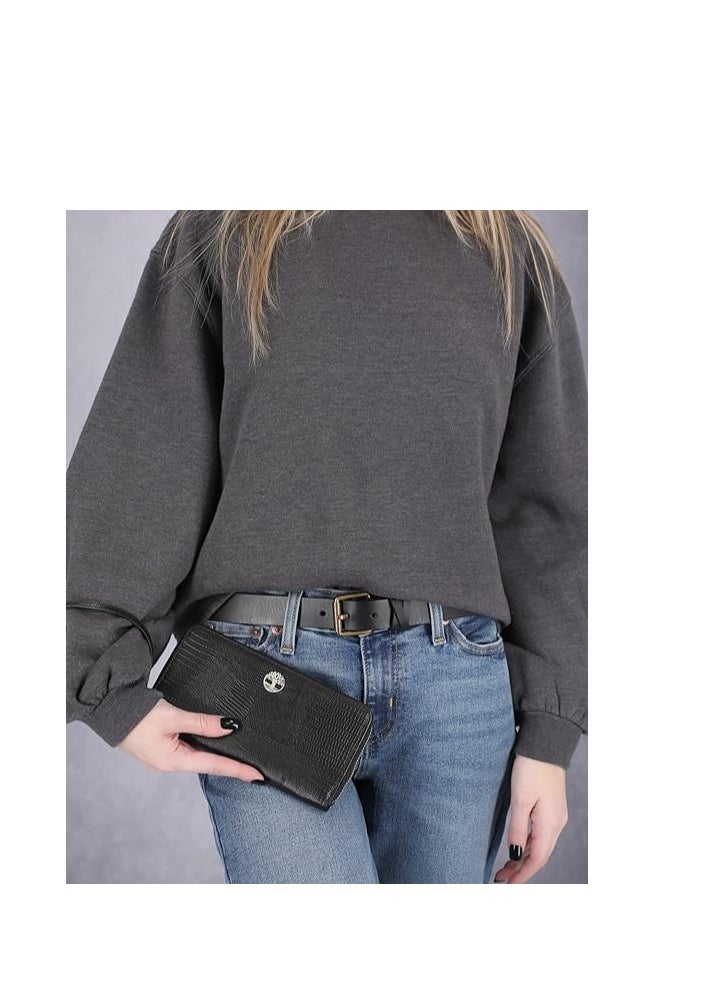 Timberland Timberland Leather Rfid Zip Around Wallet Clutch With Wristlet Strap  - Image 4