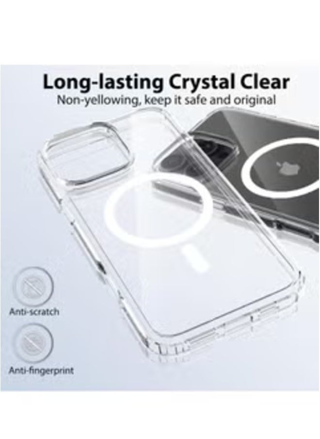 Raxoom iPhone 16 Pro Max Ultra Slim Magnetic Case – 6.9 Inch Clear, Shockproof, and Wireless Charging Compatible - Image 4