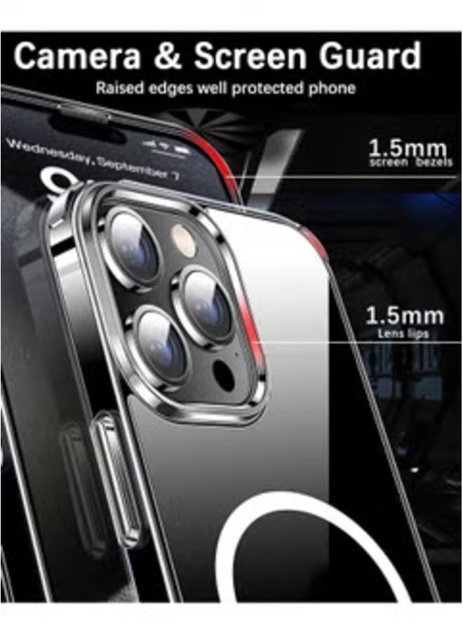 Raxoom iPhone 16 Pro Max Ultra Slim Magnetic Case – 6.9 Inch Clear, Shockproof, and Wireless Charging Compatible - Image 3