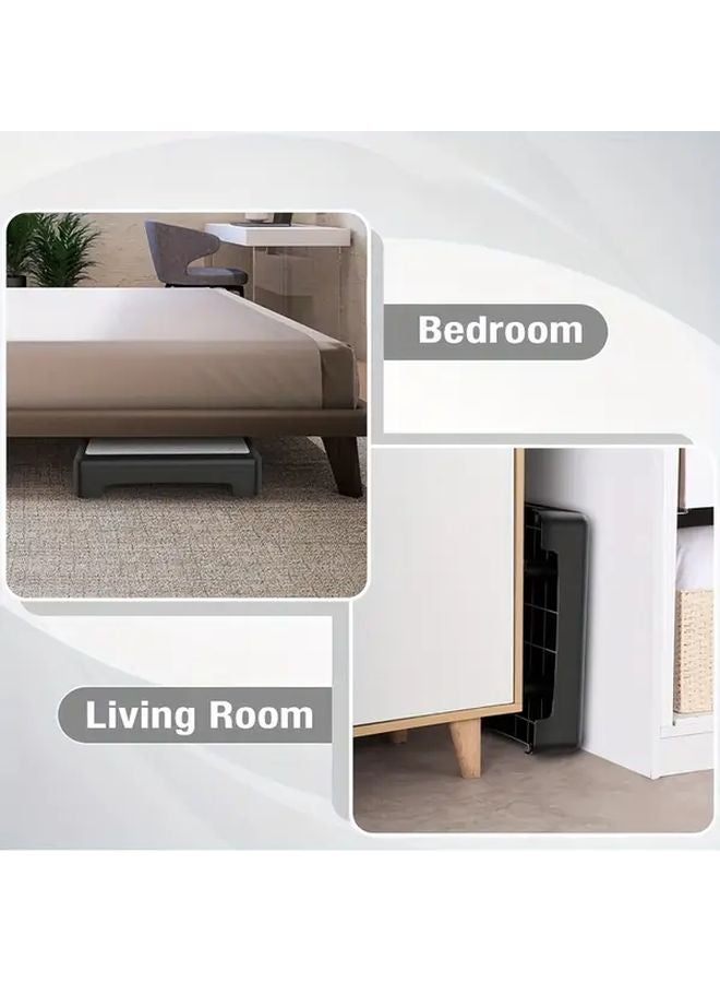 Portable Step Stool For Adults Seniors Non Slip Safety Stool Lightweight Sturdy Black - Image 4