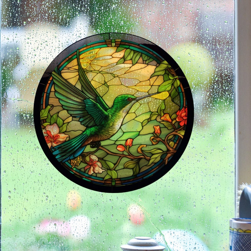 Jd100-157 Hummingbird Butterfly Anti-Bird Warning Sticker Colorful Electrostatic Glass Sticker Pvc Window Film - Image 3
