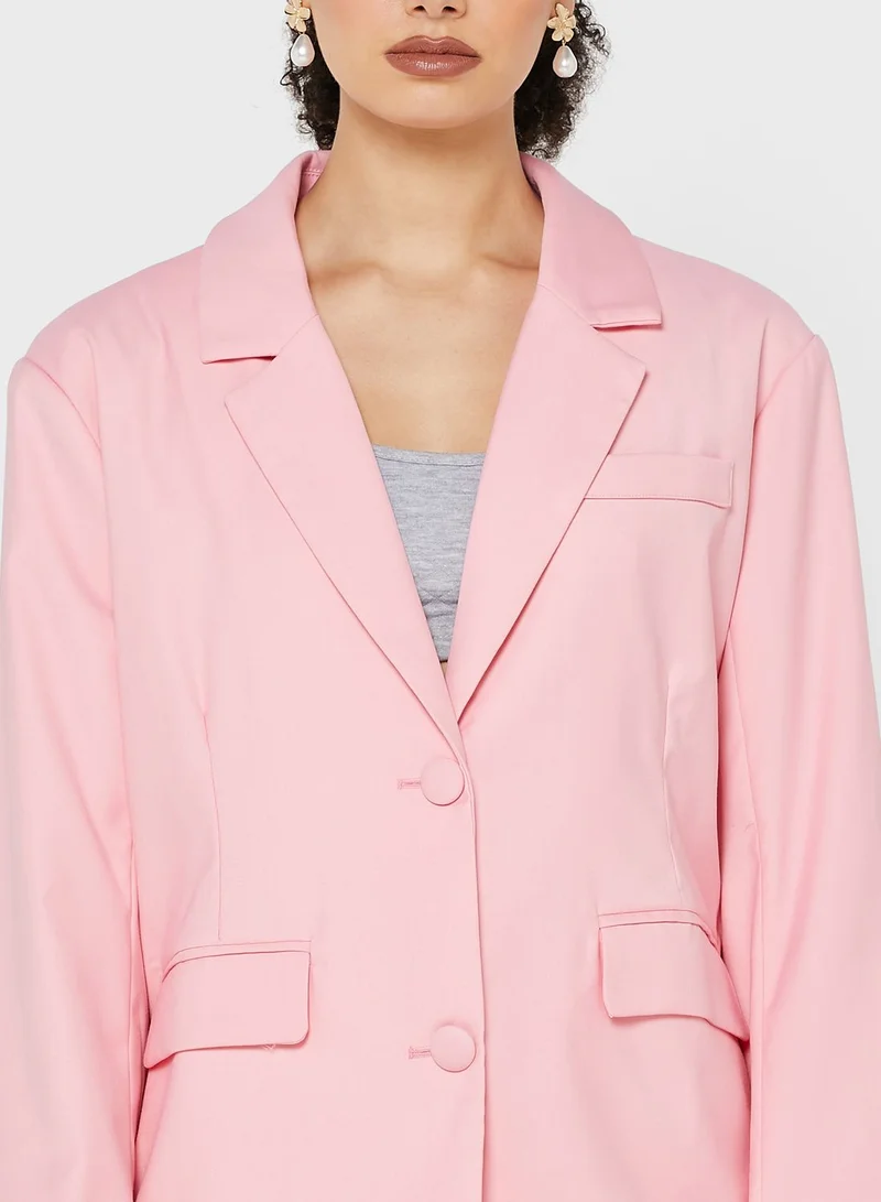 LOST INK Co-Ord Pop Colour Oversized Blazer