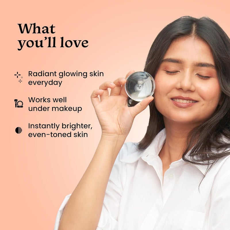 foxtale ثنائي توهج فوكس تيل الذهبي واقي شمس SPF 50 مرطب توهج فائق فيتامين C نياسيناميد ببتيدات يضيء يرطب يمنع تان تصبغ خفيف الوزن غير لزج بدون أثر أبيض لجميع أنواع البشرة أساسيات الصيف - Image 5