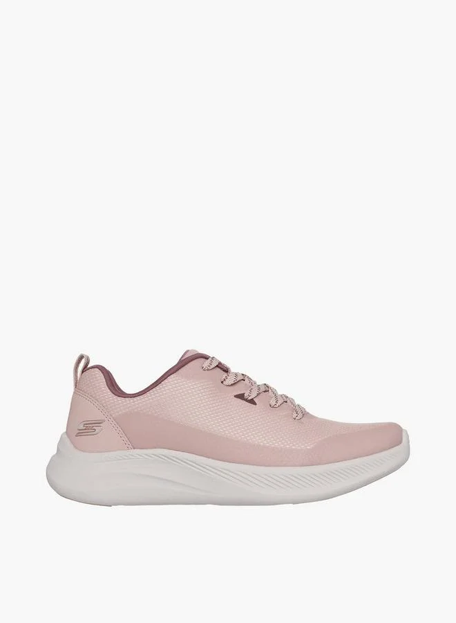 SKECHERS Women Bobs Moda Flex Lace-Up Ankle Sneakers