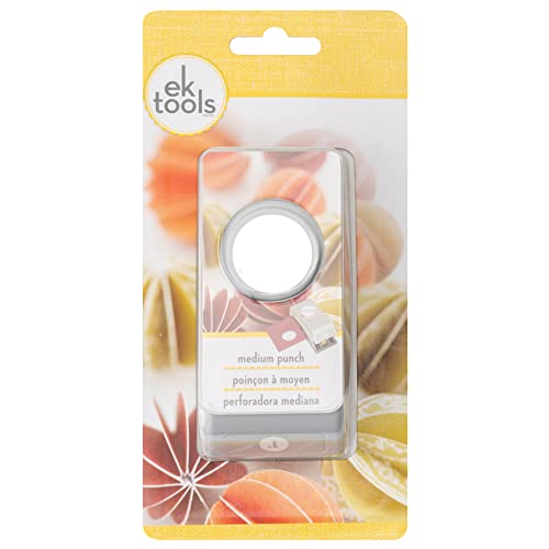 EK Tools Large Circle Crafting Punch, 2.25 inch, Silver, with Safety Lock, create perfect Circles for Handmade Cards, Scrapbooking, Gift Tags, Invitations, Decorations, and More - Image 2