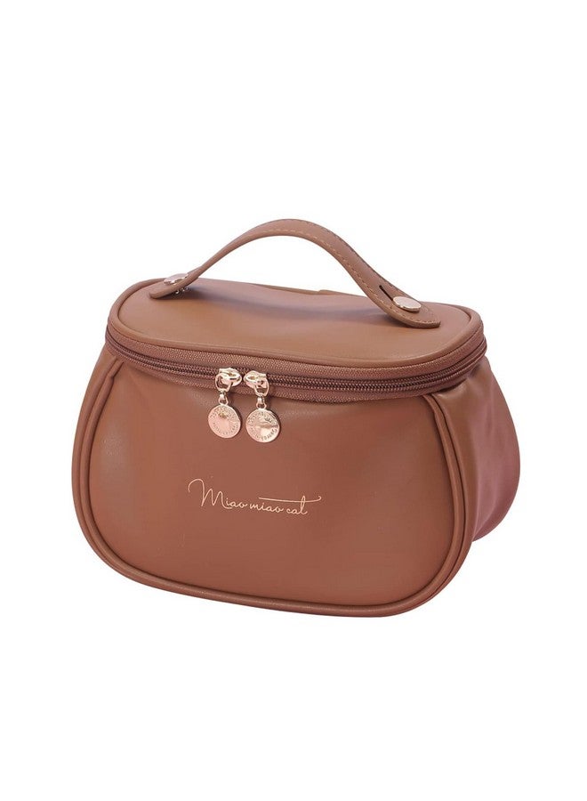 SIBY Portable Cosmetic Bag Organizer Case | Small Waterproof Pu Leather Travel Make Up Bag For Women And Girls | Large Capacity Toiletry Bag For Cosmetics, Skin Care Products And Toiletries - Image 1