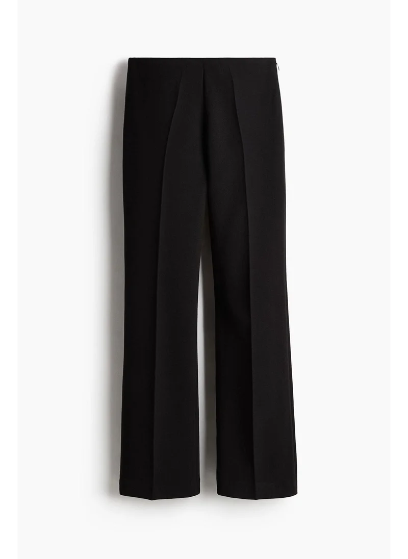 اتش اند ام Flared crease-leg trousers