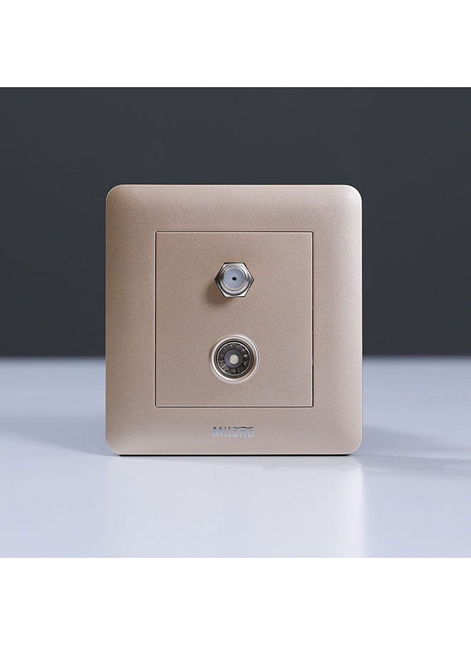 DANUBE HOME Danube Home - Milano Tv & Satellite Socket Gd Ps  - Image 1