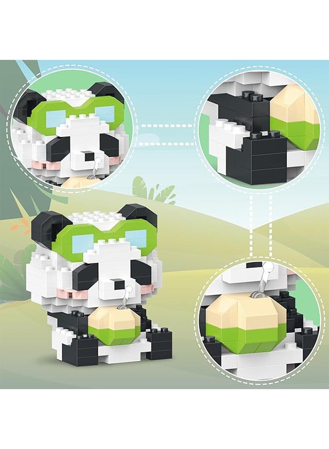 Panda Micro Building Bricks Kits, Cute Panda Mini Building Blocks Set, Colorful Panda Toy Educational Creative Model Building, for Girls and Boys Age 6-14, Gift for Christmas, Birthday  - Image 2