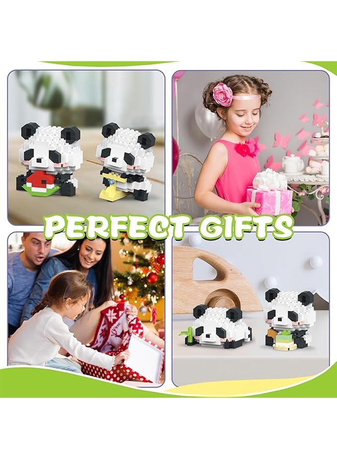 Panda Micro Building Bricks Kits, Cute Panda Mini Building Blocks Set, Colorful Panda Toy Educational Creative Model Building, for Girls and Boys Age 6-14, Gift for Christmas, Birthday  - Image 4