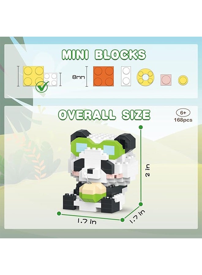 Panda Micro Building Bricks Kits, Cute Panda Mini Building Blocks Set, Colorful Panda Toy Educational Creative Model Building, for Girls and Boys Age 6-14, Gift for Christmas, Birthday  - Image 5