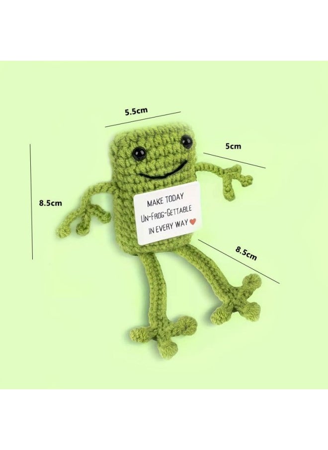 Generic - Explosions Finished Knitted Potato Positive Energy Cucumber Handmade Wool Woven Bee Doll Jewelry Pendant-Color:Potatoes With White Flowers L Card - Image 1