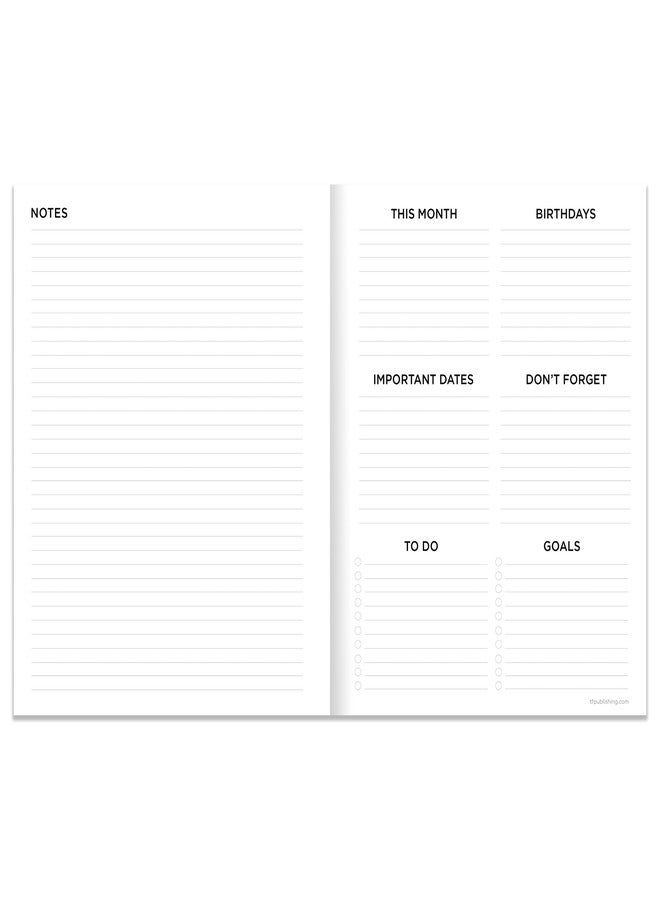 TF Publishing July 2025 - June 2026 Night Sky Small Weekly Monthly Planner - 12 Month Academic Planner 2025-2026 with Durable Cover, Thick Uncoated Paper, and Wire Binding - 3.5 in x 6.5 in - Image 3