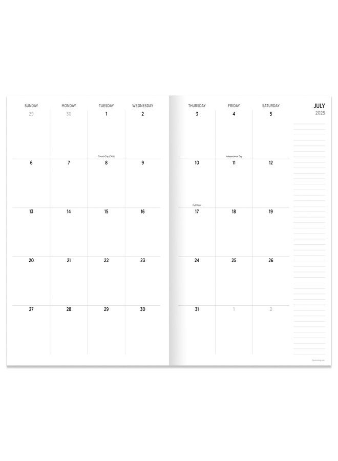 TF Publishing July 2025 - June 2026 Night Sky Small Weekly Monthly Planner - 12 Month Academic Planner 2025-2026 with Durable Cover, Thick Uncoated Paper, and Wire Binding - 3.5 in x 6.5 in - Image 2