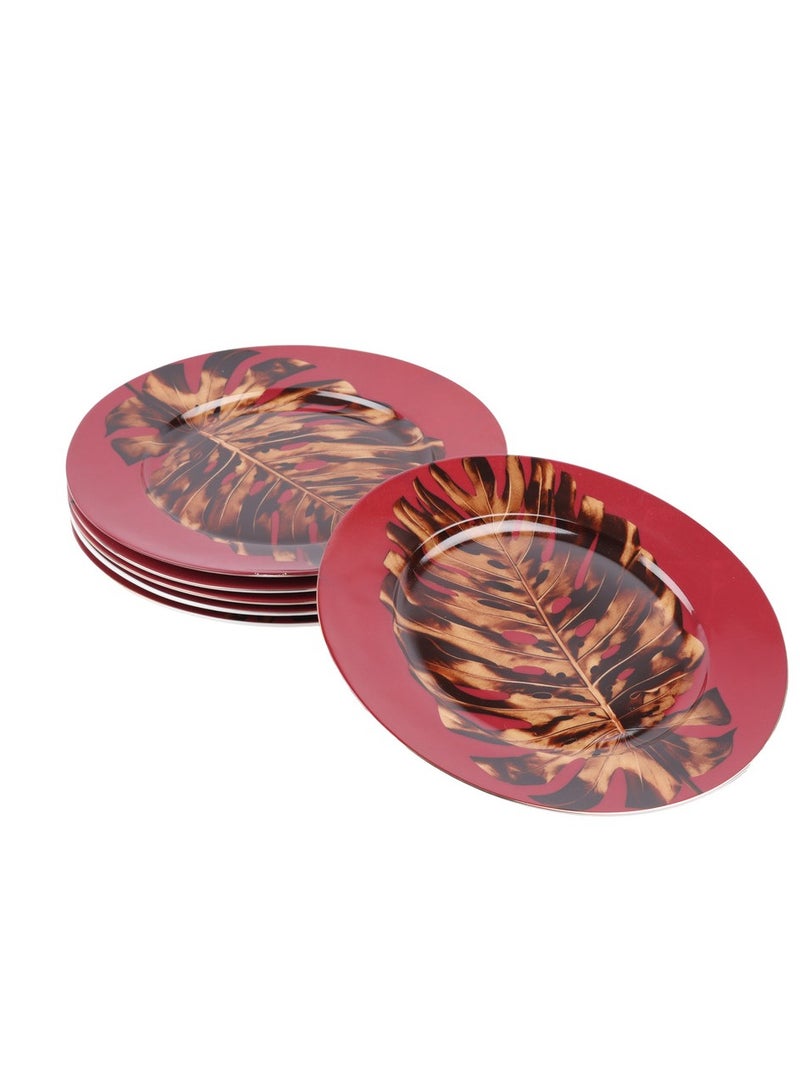 هوم فيو طقم سفره من البورسلين الفاخر مكون من 6 قطع بنى 25 × 25 - Image 1