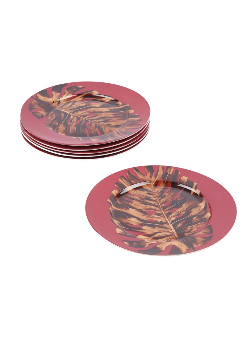 هوم فيو طقم سفره من البورسلين الفاخر مكون من 6 قطع بنى 25 × 25 - Image 3