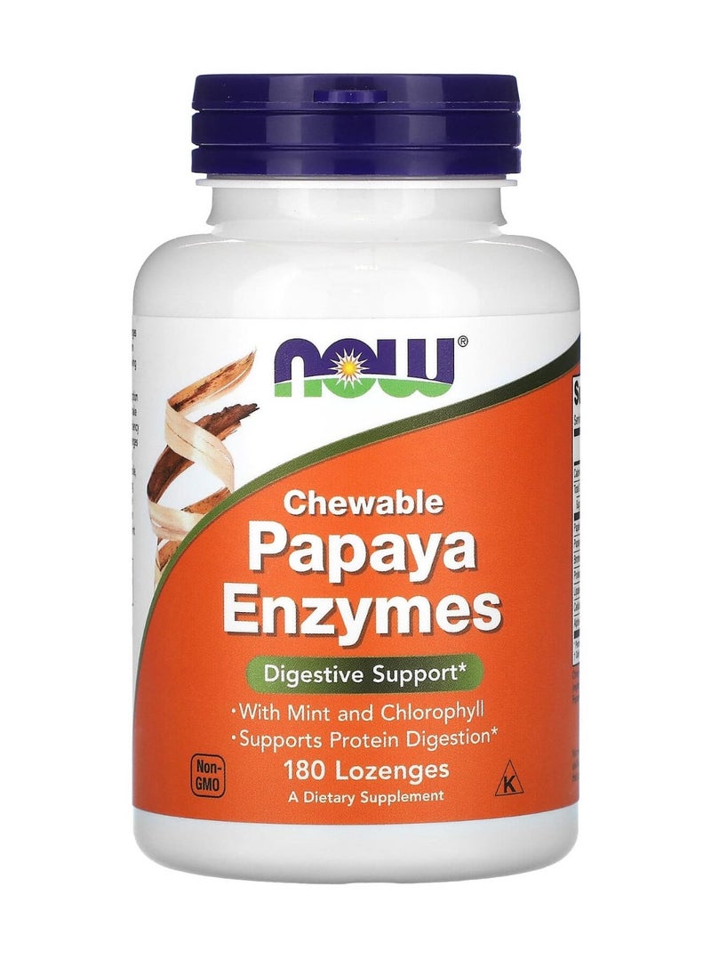 Nowa Papaya Enzyme Dietary Supplement - 180 Lozenges  - Image 1