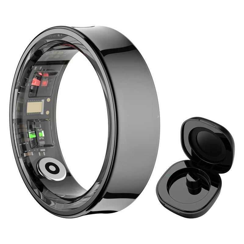 MISIRUN R09 Smart Ring 5ATM Waterproof Health Tracker Multi Sport Modes Skin Temperature Measurement Stress Heart Rate Monitor SmartRing, Gold 9135398 - Image 2