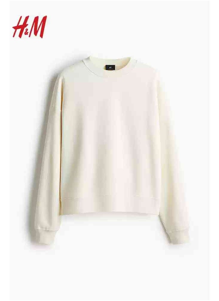H and M - HM New Fashionable Casual Round Neck Loose American Long Sleeved Sweatshirt - Image 1