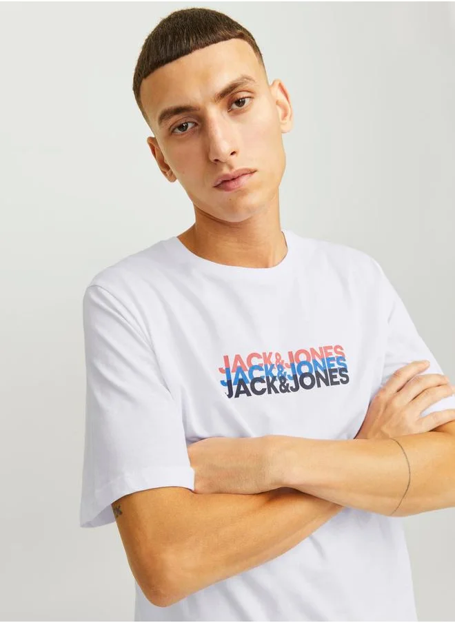 JACK & JONES Cyber Crew Neck Regular Fit T-Shirt