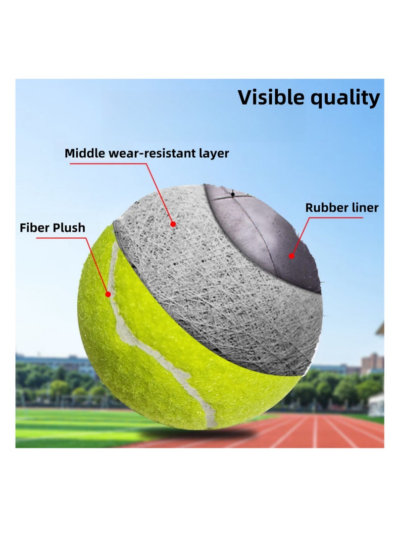 NOVOLAN - NOVOLAN Tennis Trainer String Rebound Balls Refill, 6 Pack of String Balls for Single Player Rebound Training, 1.3m High Elastic Fitness Rebound Tennis Balls, 64mm Diameter, 60g for Enhanced Practice - Image 1