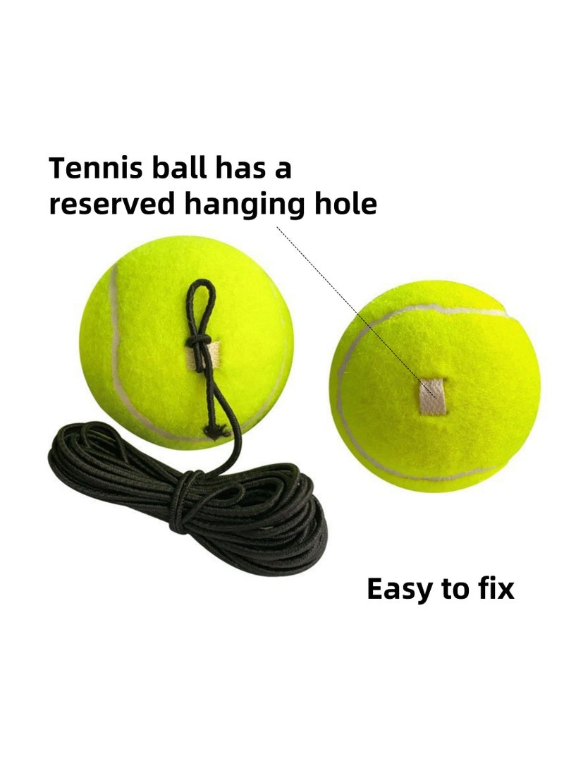 NOVOLAN - NOVOLAN Tennis Trainer String Rebound Balls Refill, 6 Pack of String Balls for Single Player Rebound Training, 1.3m High Elastic Fitness Rebound Tennis Balls, 64mm Diameter, 60g for Enhanced Practice - Image 1