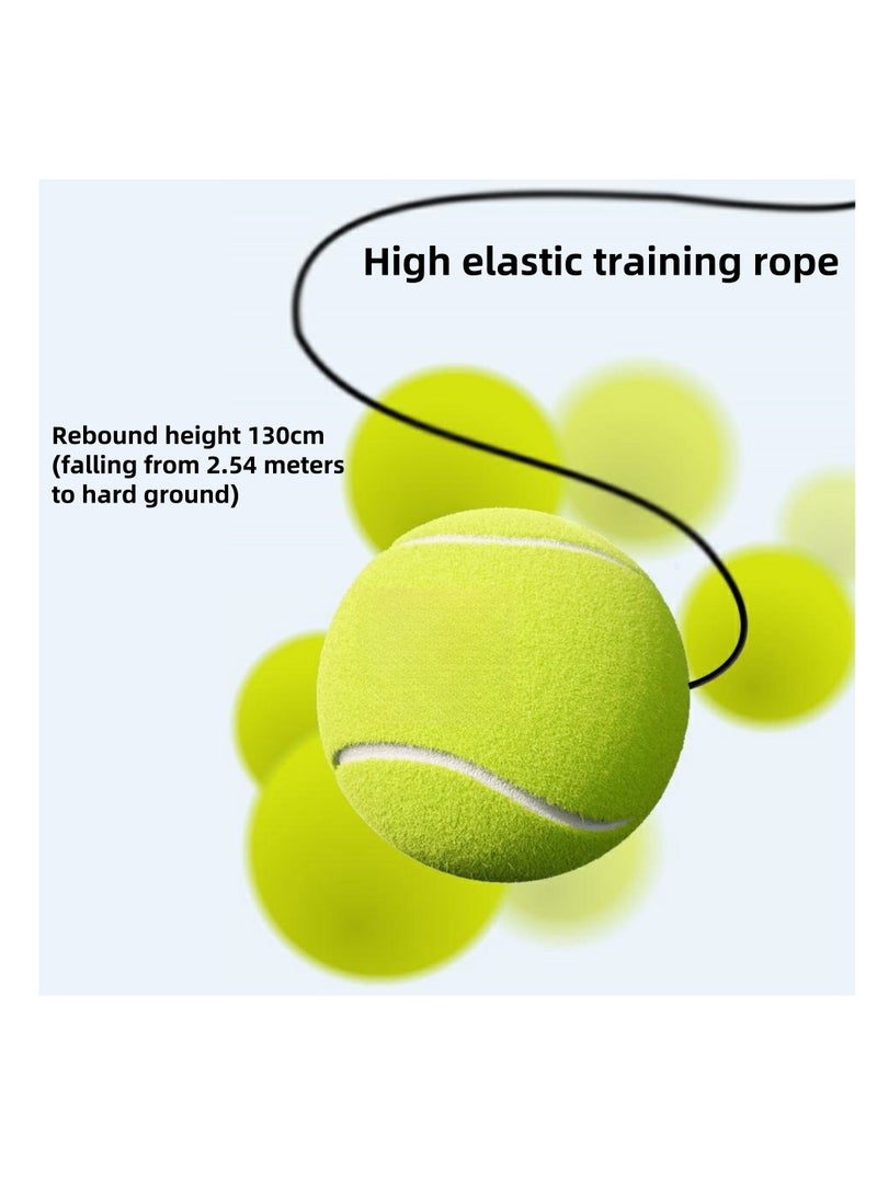 NOVOLAN - NOVOLAN Tennis Trainer String Rebound Balls Refill, 6 Pack of String Balls for Single Player Rebound Training, 1.3m High Elastic Fitness Rebound Tennis Balls, 64mm Diameter, 60g for Enhanced Practice - Image 1