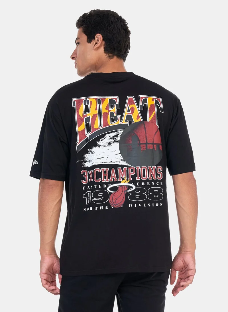 نيو ايرا Men's NBA Miami Heat Championship T-Shirt