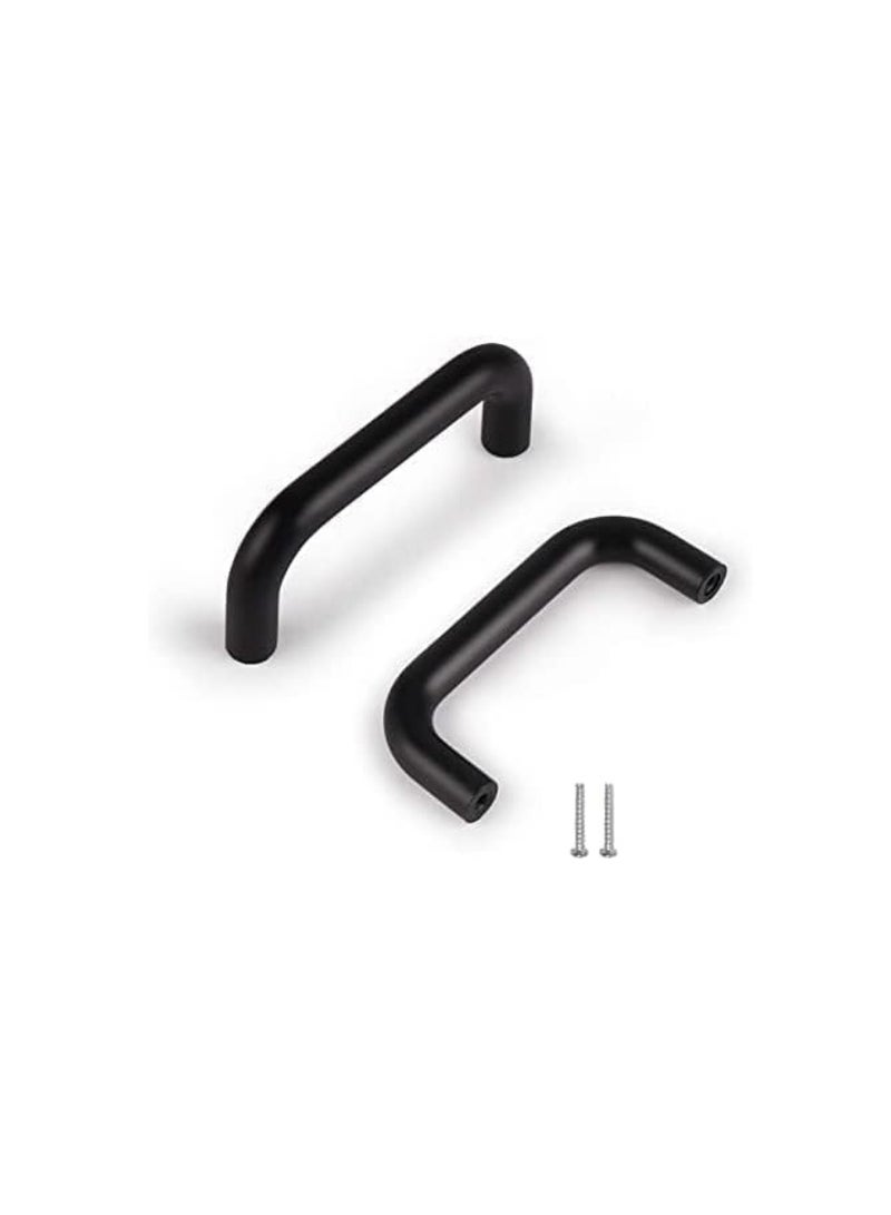 KNP KNP Modern D-Shape Handle Black designed for a sleek, contemporary look while offering strength and durability.  - Image 1