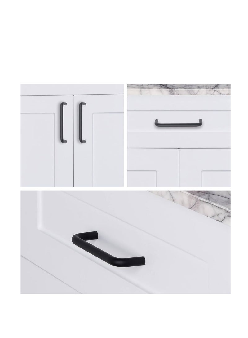 KNP KNP Modern D-Shape Handle Black designed for a sleek, contemporary look while offering strength and durability.  - Image 2