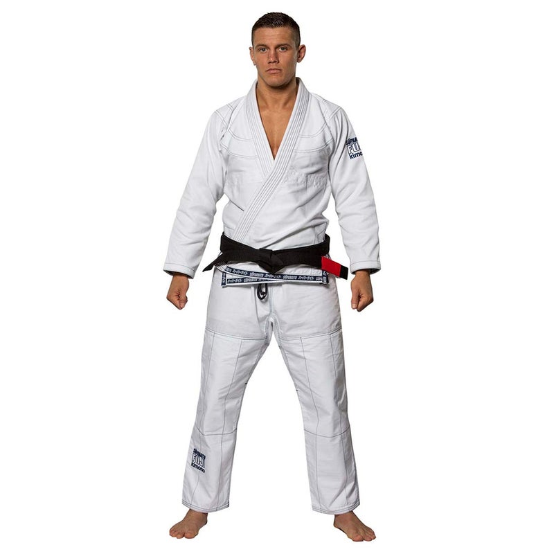 FUJI Suparaito BJJ GI and Martial Arts Uniform - Brazilian Jiu Jitsu Gi With Pearl Weave Jacket, White, Size A2 - Image 1