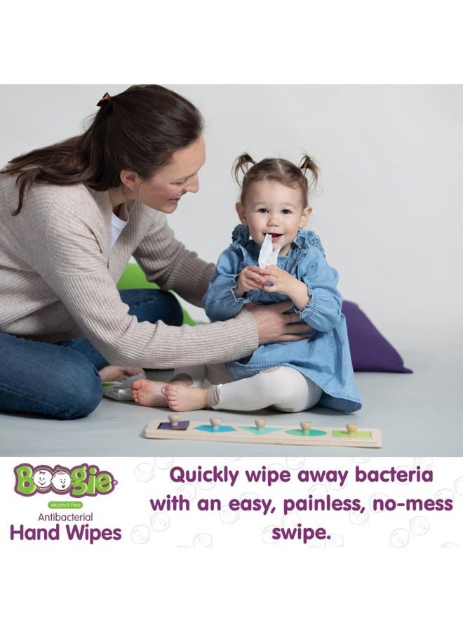 Boogie Antibacterial Hand Wipes by Boogie Wipes, Alcohol-Free, Hypoallergenic and Moisturizing Aloe, Boogie Hand Wipes for Adults and Kids, 5 Packs of 20… - Image 5