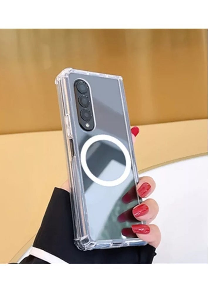 Raxoom - New Wireless Charging MagSafe Phone Case For Samsung Z Fold 4 Magnetic Clear Phone Case For Z Fold 4 - Image 1