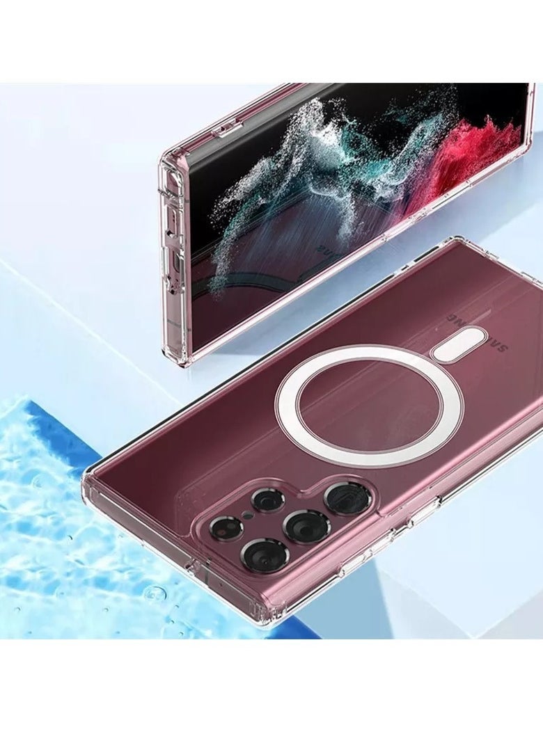 Raxoom - New Wireless Charging MagSafe Phone Case For Samsung Z Fold 4 Magnetic Clear Phone Case For Z Fold 4 - Image 1