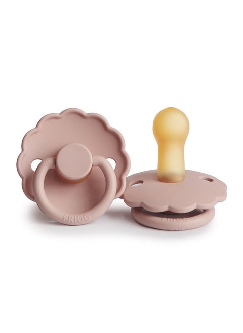 Daisy Latex Baby Pacifier, 6-18 Months, Pack of 1, Size 2 - Blush