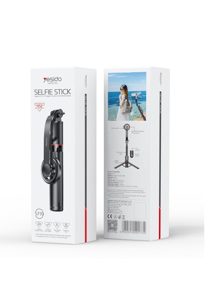 Yesido - Yesido-SelfieStick-Support IP12_15 Magnet Function And Android Devices-SF19 - Image 1