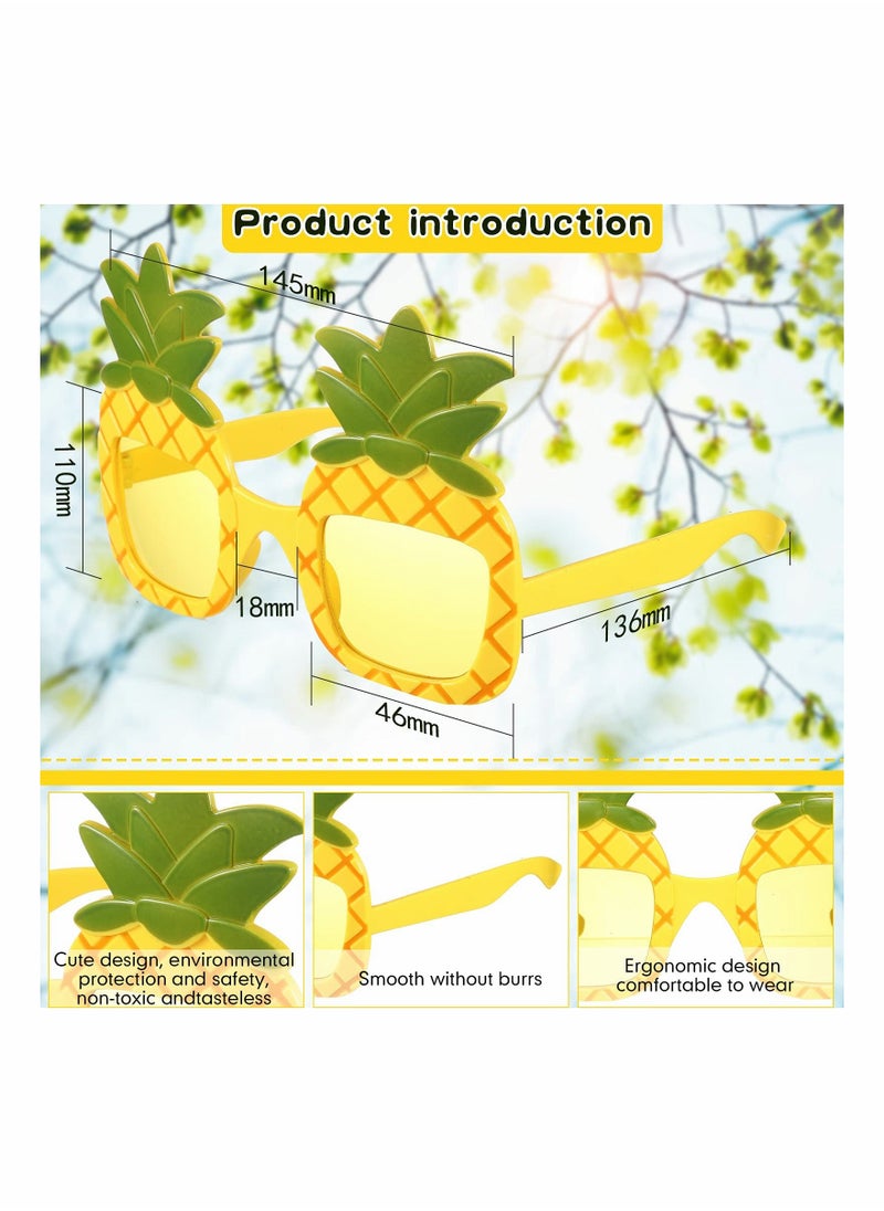 Y&D - 6 Pairs Party Sunglasses Hawaiian Funny Tropical Fancy Dress Props Summer Novelty Eyeglasses for Kids Adults Beach Theme Supplies Favors - Image 1