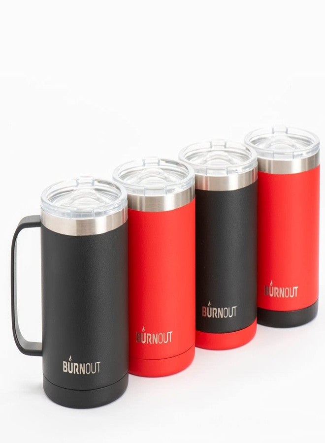 BurnOut 2.0 Instant Drinkability Temperature Control Mug (14 oz Red) - Image 2