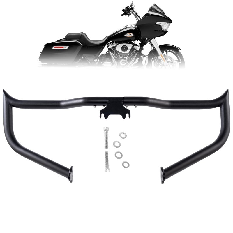 Kinglemc Crash Bar Engine Guard Highway Bar for Harley Davidson Road King Street Glide Electra Glide 142025 Matte Black