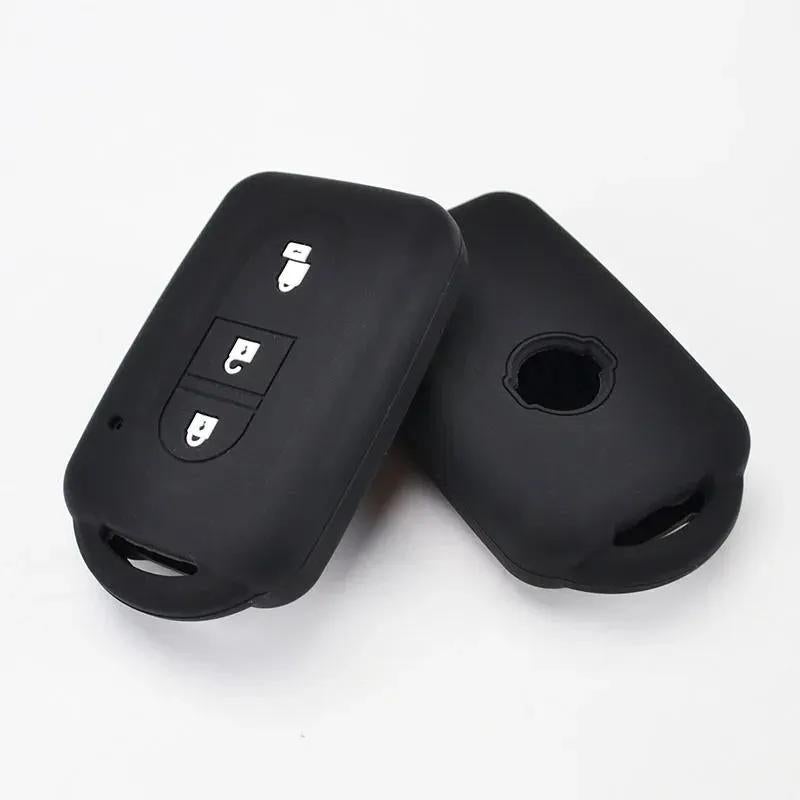 Car Key Fob Cover: 7*4*2 Cm Black High Quality Silicone - Durable Extreme Temperature Resistant Key Case for Nissan 3 Button Key Fob Owners - Image 3