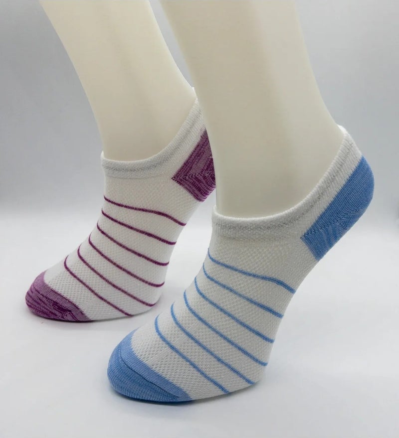 Ciho Socks 12 Pairs Women's Fishnet Knitted Sneaker Invisible Booties Socks - Image 3