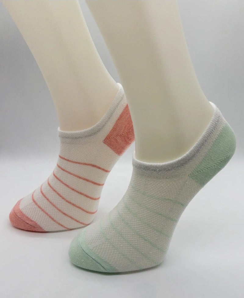 Ciho Socks 12 Pairs Women's Fishnet Knitted Sneaker Invisible Booties Socks - Image 2