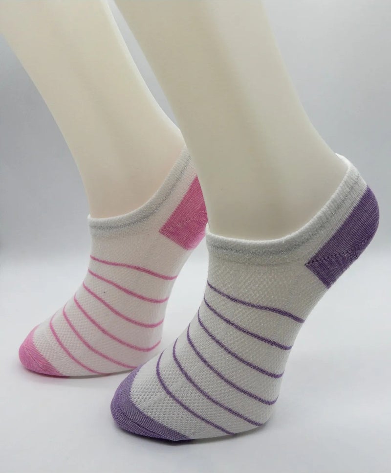 Ciho Socks 12 Pairs Women's Fishnet Knitted Sneaker Invisible Booties Socks - Image 4