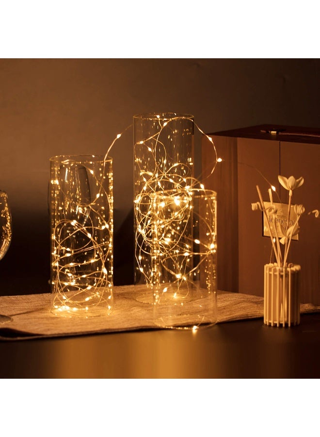 WGVI Hurricane Candle Holder Sleeve, Wide 5.5", Height 8", Clear Glass Cylinder Candleholder, Chimney Tube, Open Ended Candle Shade, 1 Piece - Image 4