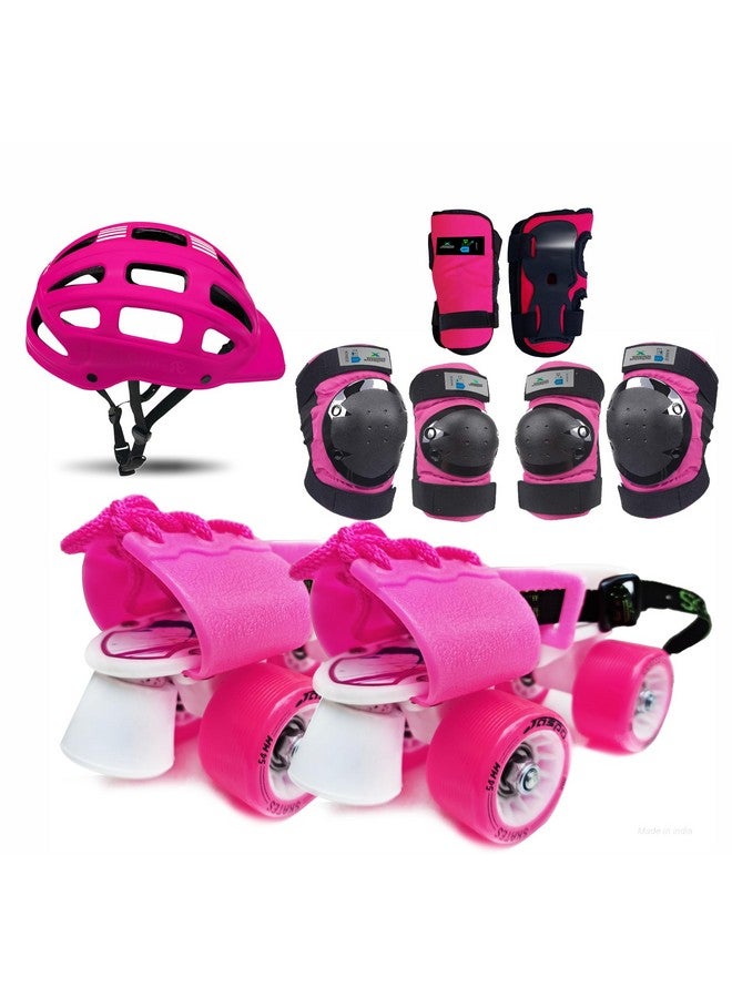 Jaspo Jaspo Insane For Girls Adjustable Roller Skates Suitable For Age Group (Upto 5 Years) (Junior Insane Girls) Color-Pink - Speed Wheel - Image 1