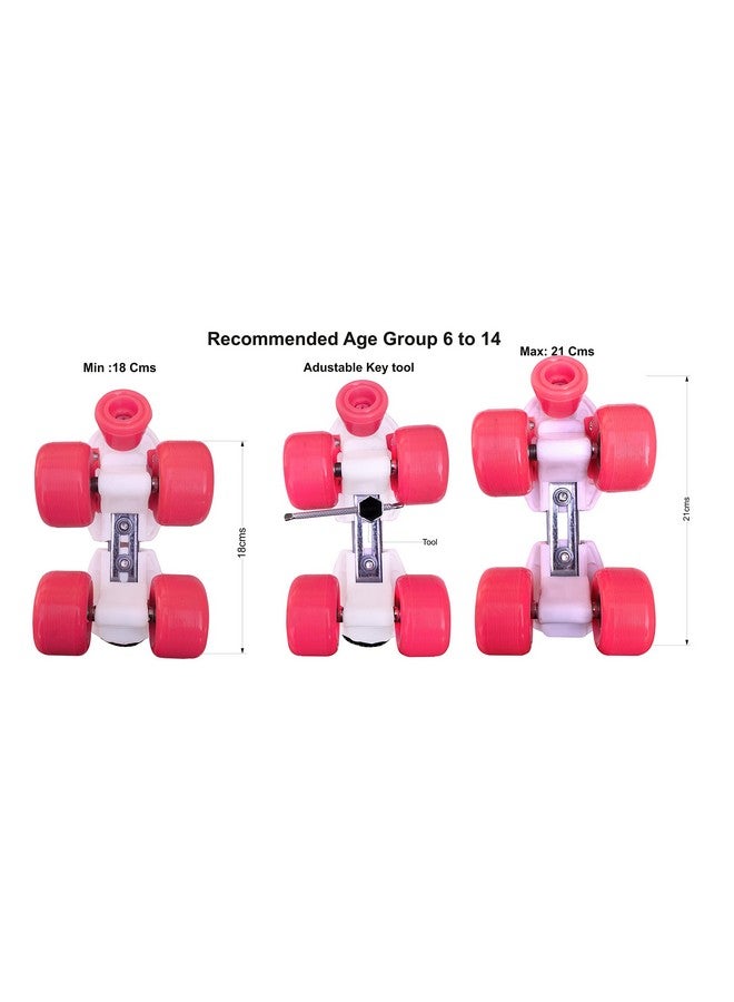 Jaspo Jaspo Insane For Girls Adjustable Roller Skates Suitable For Age Group (Upto 5 Years) (Junior Insane Girls) Color-Pink - Speed Wheel - Image 5