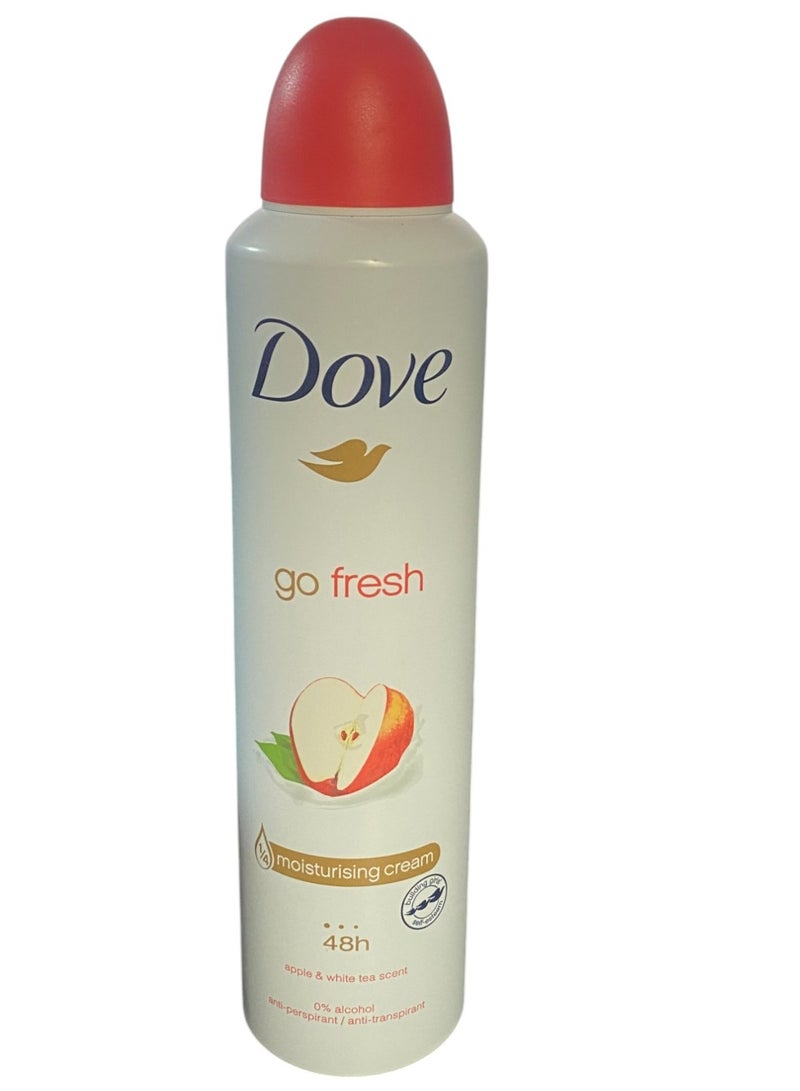Dove Go fresh apple & white tea scent 250ml - Image 1