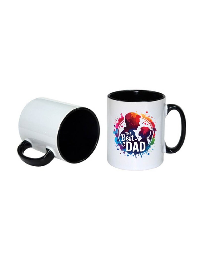 PRINTSHOP4ME Fathers Day Coffee Mug - Dad’s Birthday Gifts from Daughter Son - Gifts for Dad - Dad’s Black Ceramic Coffee Mug - Dad Gifts - Dad Appreciation Gifts - Gift for Daddy  - Image 2